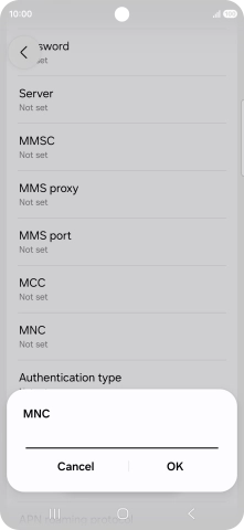 Key in 15 and press OK.