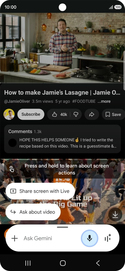 Press Ask about video.