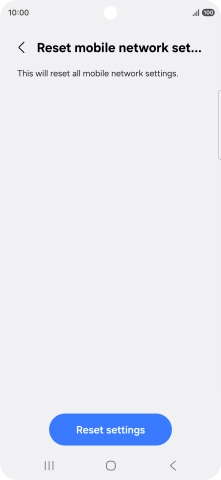 Press Reset settings.