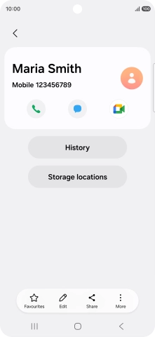 Press the Home key to return to the home screen.
