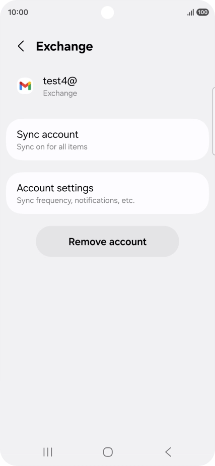 Press Remove account.