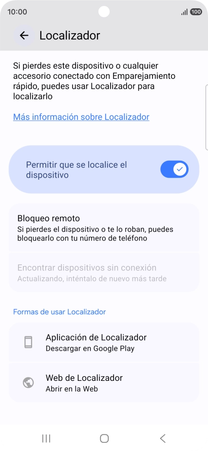Pulsa la tecla de inicio para terminar y regresar a la pantalla de inicio.