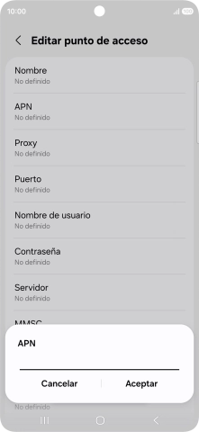 Introduce airtelwap.es y pulsa Aceptar.