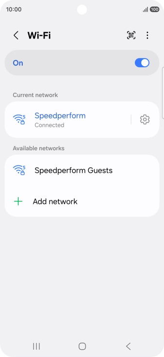 Press the Home key to return to the home screen.