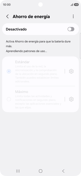 Pulsa el indicador bajo 