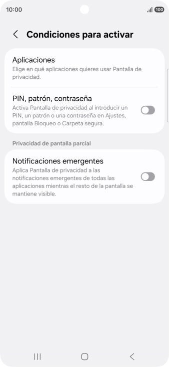 Pulsa Aplicaciones y sigue las indicaciones de la pantalla para seleccionar las apps deseadas.
