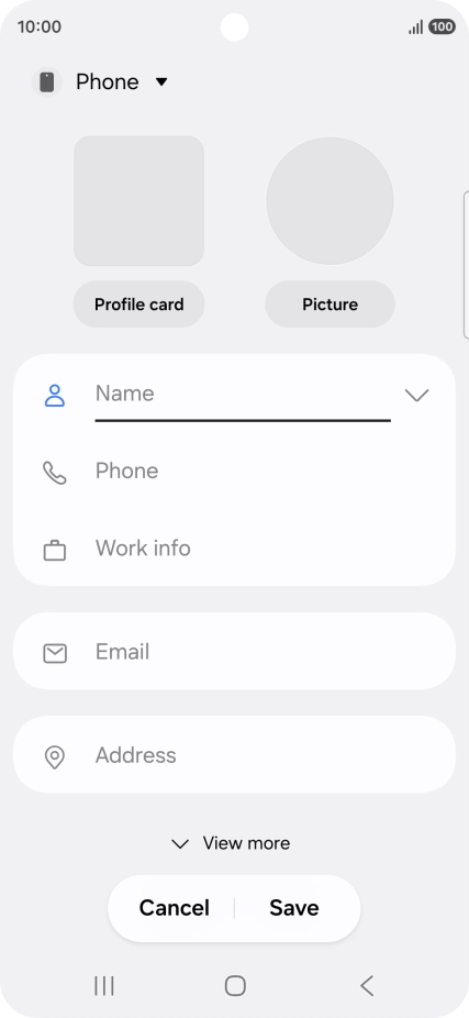 Press the address book drop down list.