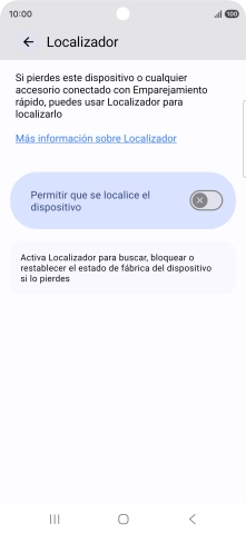 Pulsa el indicador junto a 