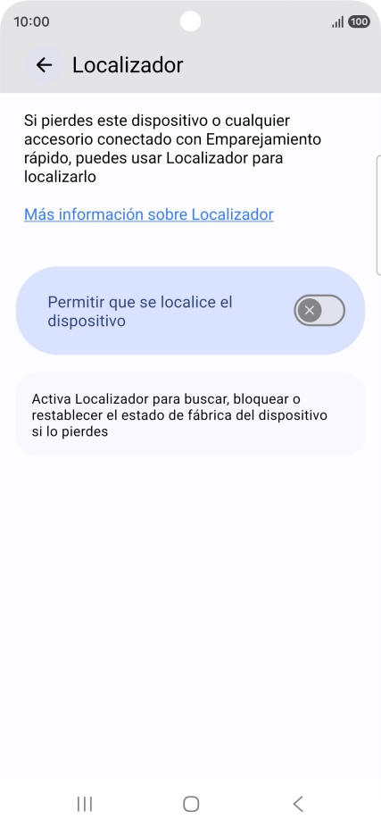 Pulsa el indicador junto a 
