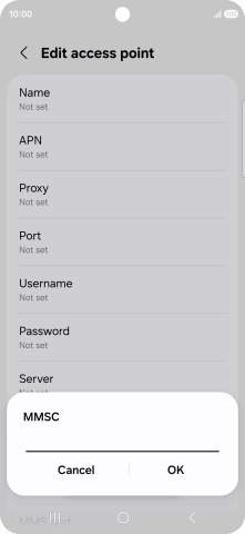 Key in http://mms.vodafone.co.uk/servlets/mms and press OK.