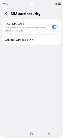 Press Change SIM card PIN.