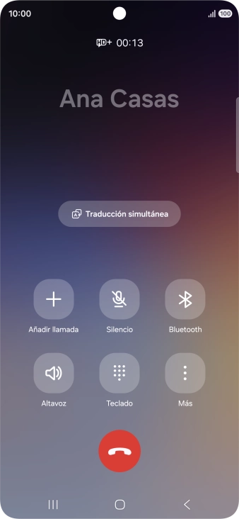 Pulsa Traducción simultánea.