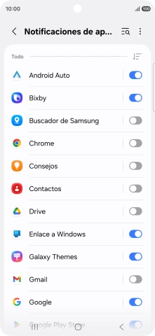 Pulsa la lista desplegable.