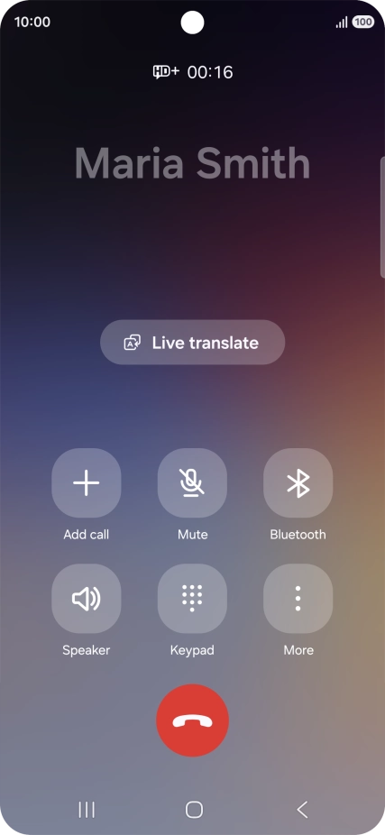 Press Live translate.