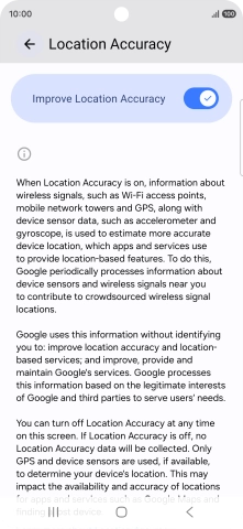If you press the indicator next to 