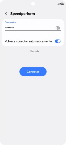 Introduce la contraseña de la red wifi y pulsa Conectar.
