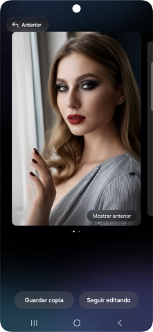 Pulsa Guardar copia si deseas guardar la fotografía o imagen propuesta que se ha generado.