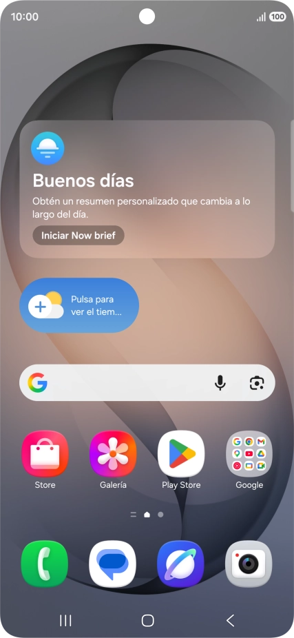Desliza el dedo hacia abajo desde la parte superior derecha de la pantalla.