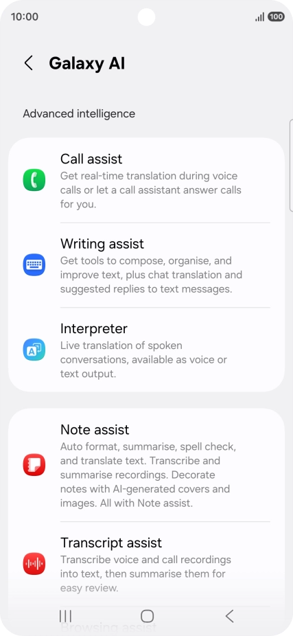 More examples of Galaxy AI usage are now displayed.