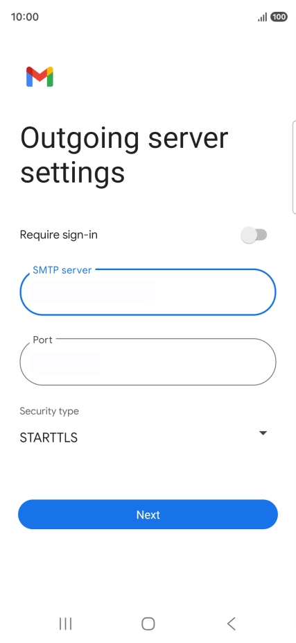 Press the field below 