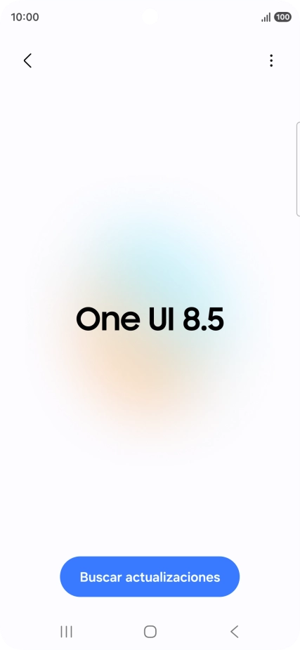 Pulsa Buscar actualizaciones. Si hay una versión de software nueva disponible, aparecerá ahora en la pantalla. Sigue las indicaciones de la pantalla para actualizar el software del teléfono.