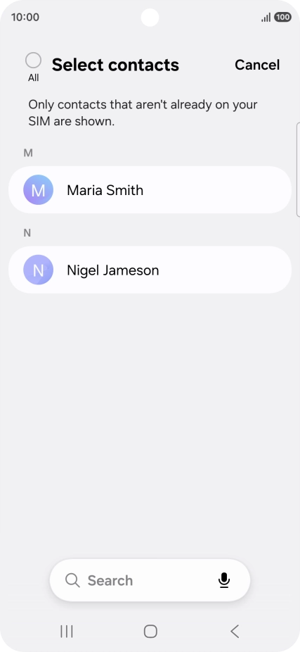 Press the field above 