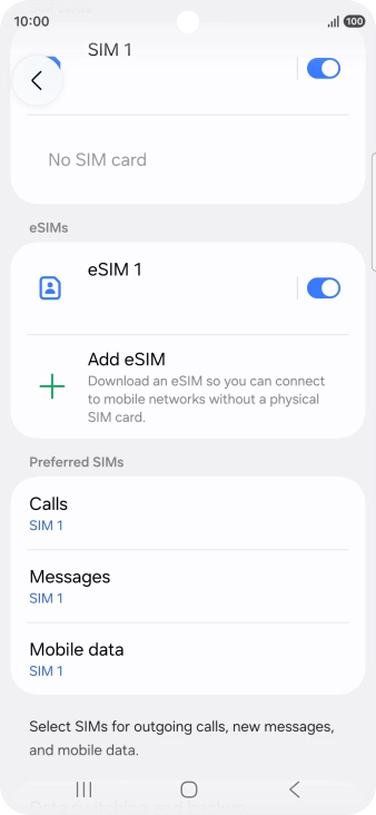 Press the required price plan.