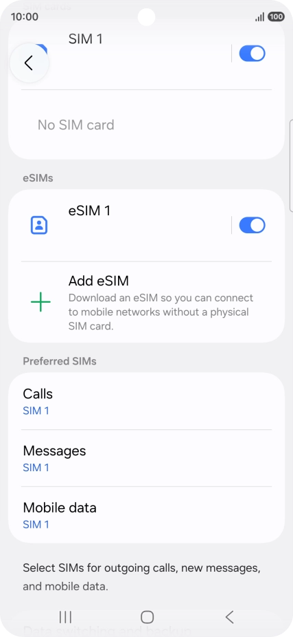 Press the required price plan.