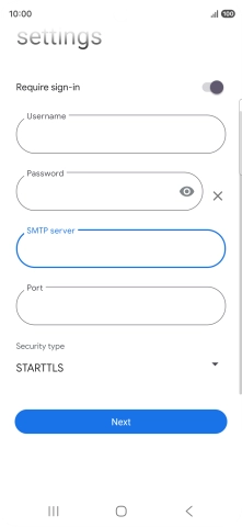 Press the field below 