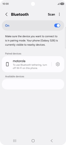 Press the Home key to return to the home screen.
