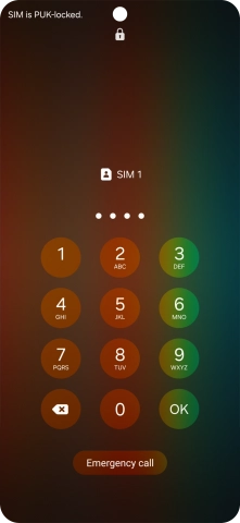 Key in the new PIN again and press OK.