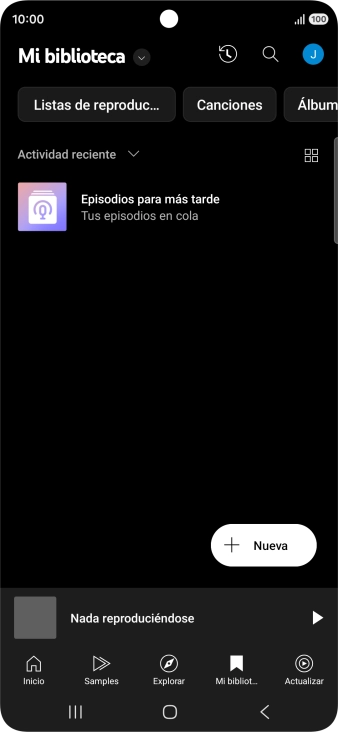 Pulsa la lista desplegable.