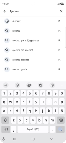 Introduce el nombre del tema o de la app y pulsa el icono de búsqueda.