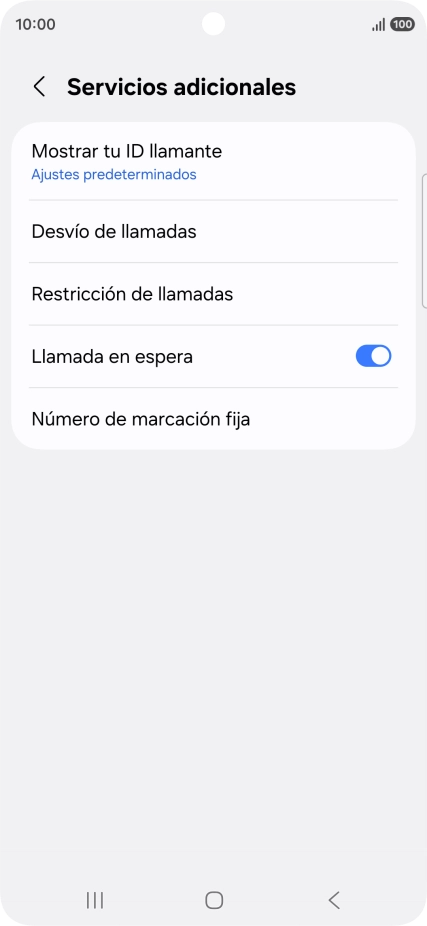 Pulsa Número de marcación fija.