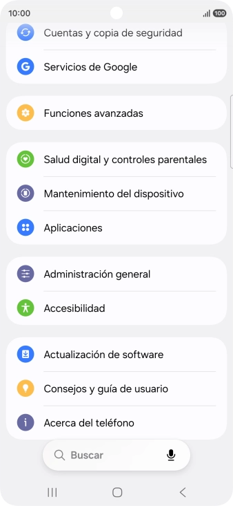 Pulsa Servicios de Google.