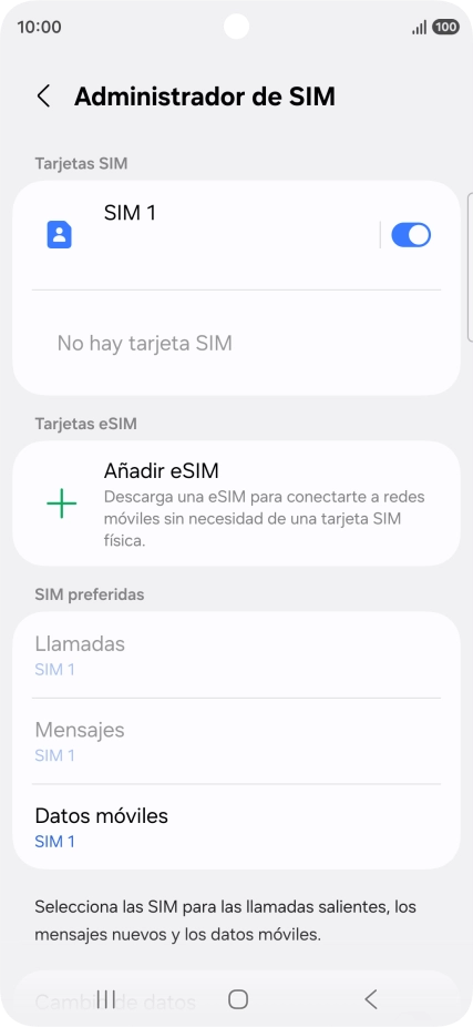 Pulsa Añadir eSIM.