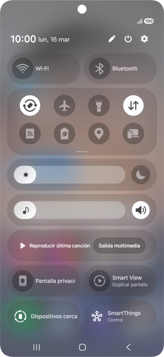 Pulsa el icono de ajustes.
