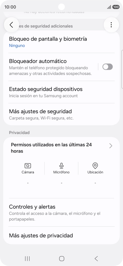 Pulsa Más ajustes de seguridad.
