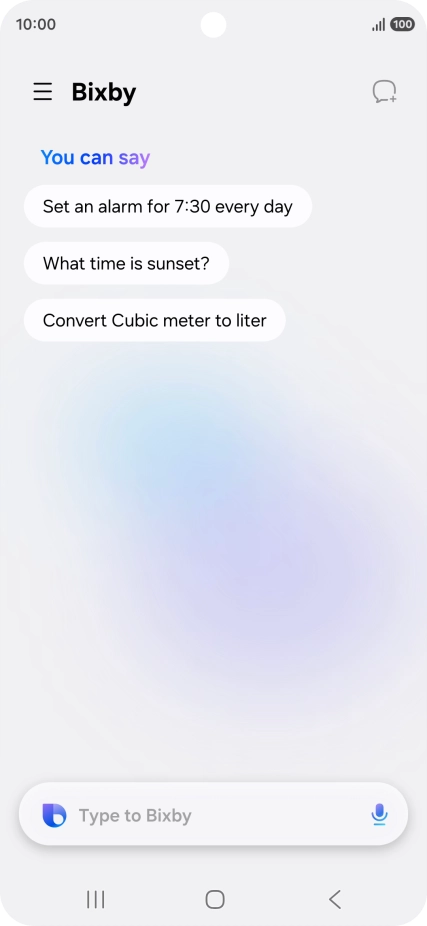 Press the microphone icon.