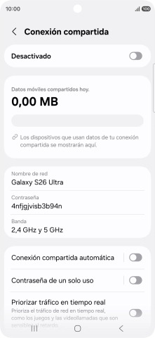 Pulsa Nombre de red.