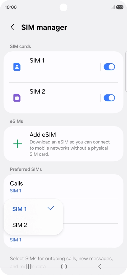 Press the required price plan.