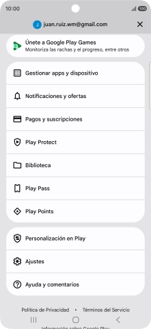 Pulsa Gestionar apps y dispositivo.