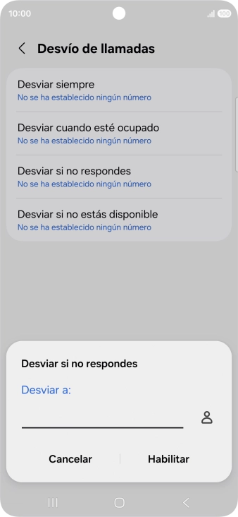 Introduce +34600132000 y pulsa Habilitar.