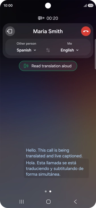 Follow the instructions on the screen to select the required language settings and use the function.