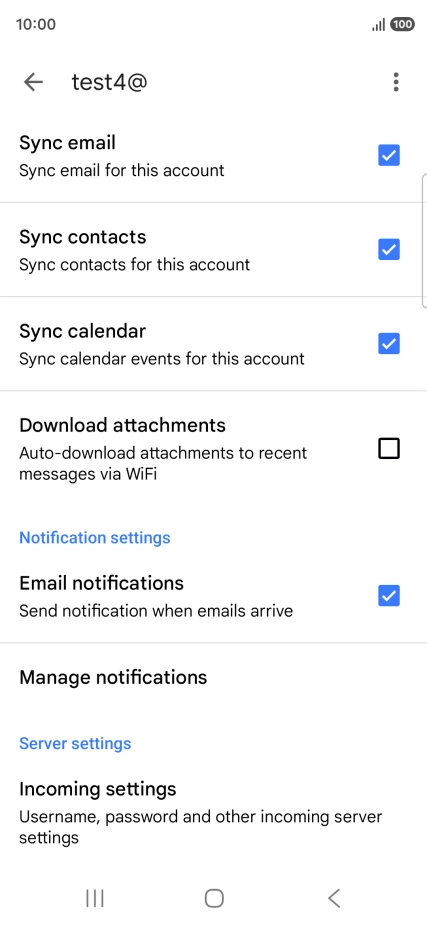 Press the field next to 