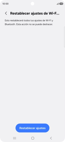 Pulsa Restablecer ajustes.