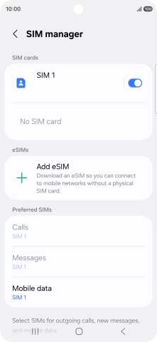 Press the Home key to return to the home screen.
