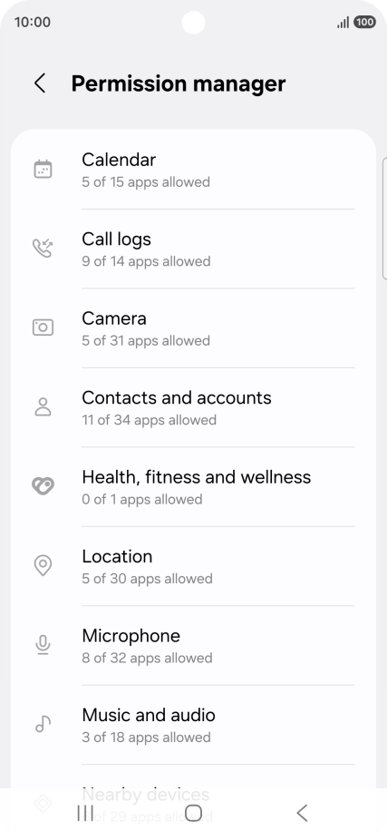 Press the required phone function.