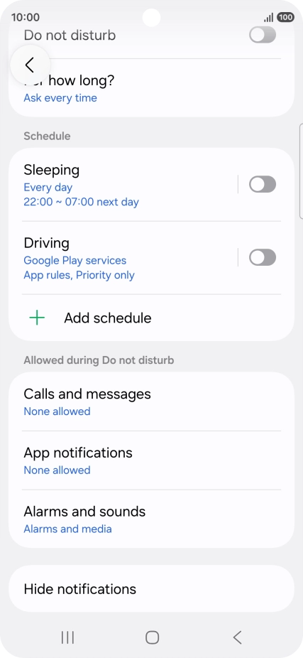 Press App notifications.