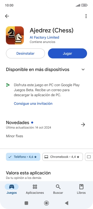 Pulsa Desinstalar.